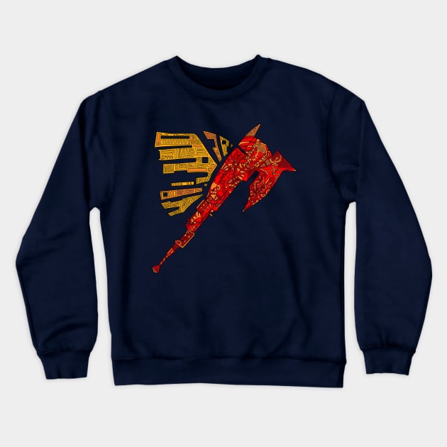 Monster hunter Switch axe lined Crewneck Sweatshirt by paintchips